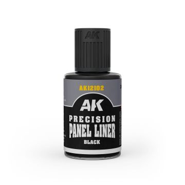 Емалевий лайнер AK Interactive: Precision Panel Liner - Black