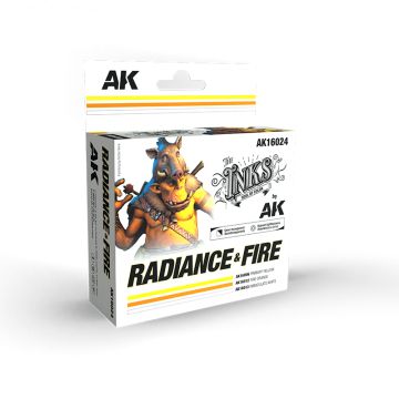 Набір акрилових чорнил AK Interactive: The Inks: Radiance and Fire