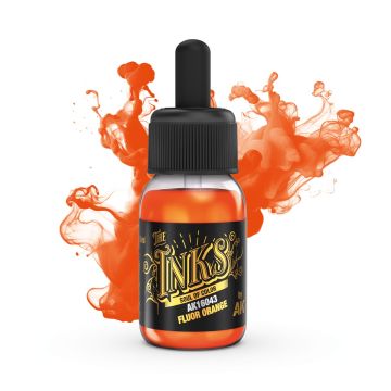 Акрилове чорнило AK Interactive: The Inks: Fluor Orange