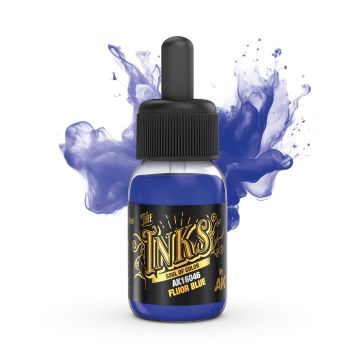 Акрилове чорнило AK Interactive: The Inks: Fluor Blue