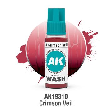 Акрилова змивка AK Interactive: Acrylic Wash – Crimson Veil