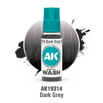 Акрилова змивка AK Interactive: Acrylic Wash – Dark Grey
