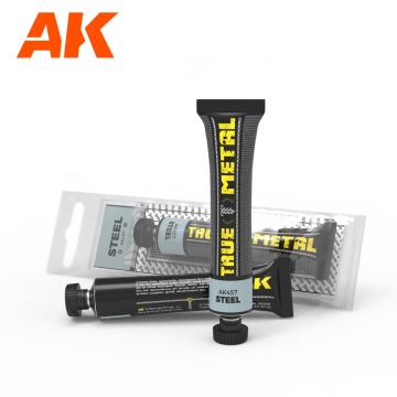 Воскова металева фарба AK Interactive: True Metal: Steel
