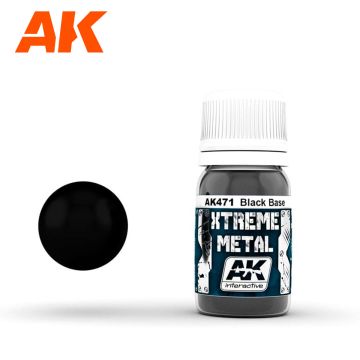 Акрилова фарба AK Interactive: Xtreme Metal – Black Base