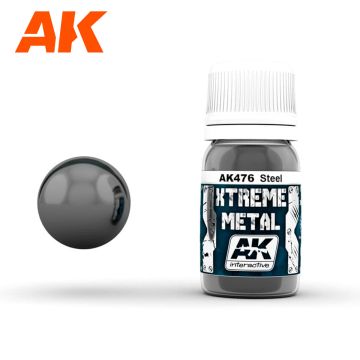 Акрилова фарба AK Interactive: Xtreme Metal – Steel