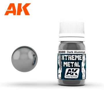 Акрилова фарба AK Interactive: Xtreme Metal – Dark Aluminium