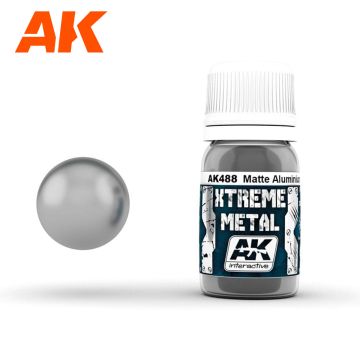 Акрилова фарба AK Interactive: Xtreme Metal – Matte Aluminium
