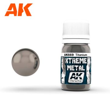 Акрилова фарба AK Interactive: Xtreme Metal – Titanium