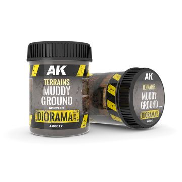 Акрилова паста AK Interactive: Terrains: Muddy Ground (250 ml)