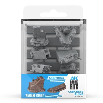 Набір декорацій AK Interactive: Basing Bits – Concrete Ruins