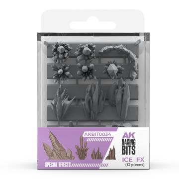 Набір декорацій AK Interactive: Basing Bits – Ice FX