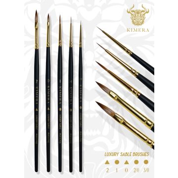 Набір пензликів Kimera Kolors: Kimera Brushes Set – Kolinsky Sable
