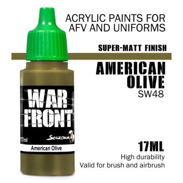 Акрилова фарба Scale 75: Warfront: American Olive (17ml)