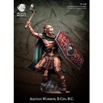 Мініатюра 1/24 Pegaso Models: Barbarians: Aquitan Warrior II Cen. B.C.
