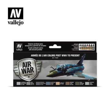 Набір акрилових фарб Vallejo: Model Air: Armée de l’Air colors post WWII to present