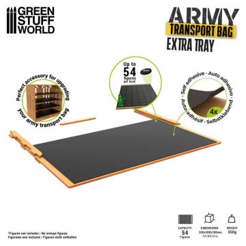 Додаткова полиця для кейсу Green Stuff World: Army Transport Bag - Extra Tray