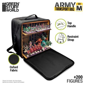Кейс для транспортування мініатюр Green Stuff World: Army Transport Bag - M