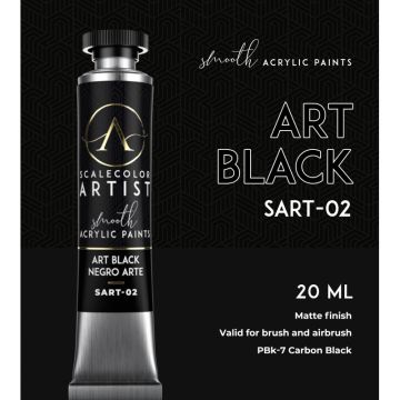Акрилова фарба Scale 75: Scalecolor Artist: Art Black (20ml)