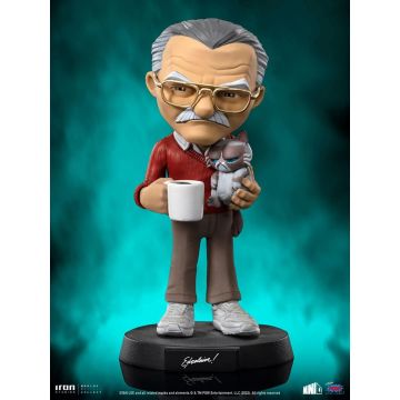 Колекційна фігурка MiniCo: Statue Stan Lee with Grumpy Cat - Pow