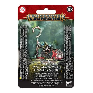 Мініатюра Age of Sigmar Gloomspite Gitz: Squigboss with Gnasha-squig