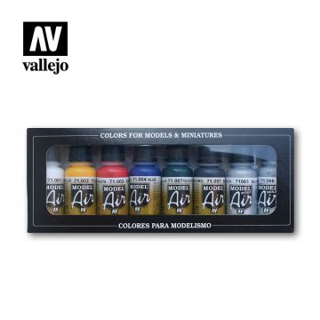 Набір акрилових фарб Vallejo: Model Air: Basic Colors