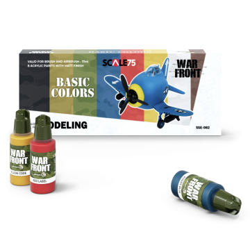 Набір акрилових фарб Scale 75: Warfront: Warfront Basic Colors (8x17 ml)