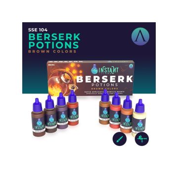 Набір акрилових фарб Scale 75: Instant Colors: Berserk Potions (8x17 ml)
