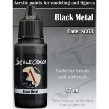 Акрилова фарба Scale 75: Metal n’ Alchemy: Black Metal (17ml)
