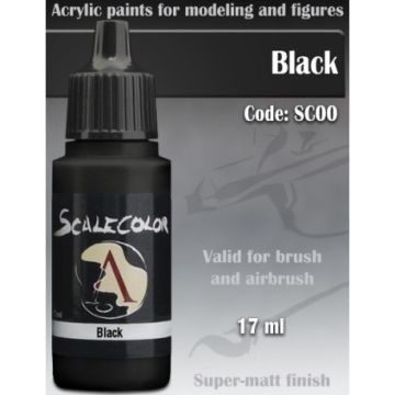 Акрилова фарба Scale 75: Scalecolor: Black (17ml)
