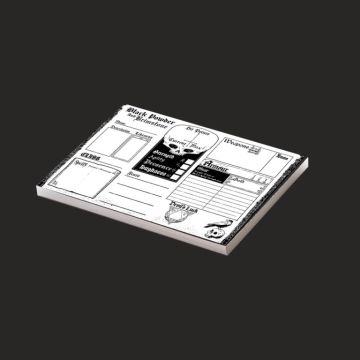 Листи персонажів до настільної рольової гри Black Powder and Brimstone RPG: Character Sheets