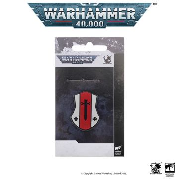Шеврон Starforged Warhammer 40,000: Black Templars: Castellan Shield Commemorative Medal