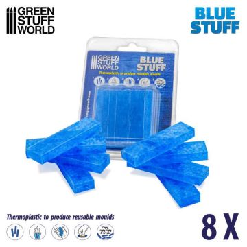 Термопластична маса Green Stuff World: Blue Stuff Mold 8 bars