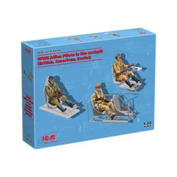 Збірні моделі фігурок ICM: Пілоти союзників Другої світової війни в кабіні