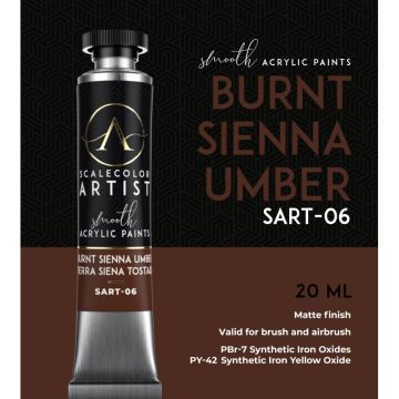 Акрилова фарба Scale 75: Scalecolor Artist: Burnt Sienna Umber (20ml)