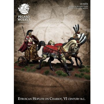 Мініатюра 1/32 Pegaso Models: Ancient Rome and Italics: Etruscan Hoplite on Chariot, VI Century BC
