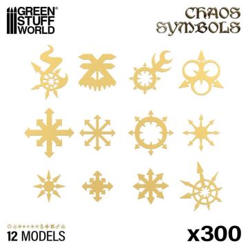 Елементи декору Green Stuff World: Chaos Symbols and Runes