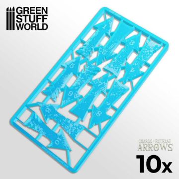 Маркери нападу та відходу Green Stuff World: Charge and Retreat Arrows - Light Blue