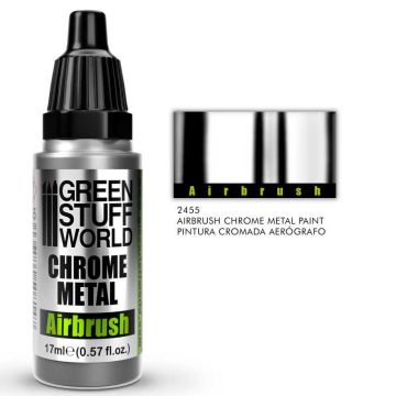 Акрилова фарба Green Stuff World Chrome Paints: Metal Chrome Airbrush (17ml)