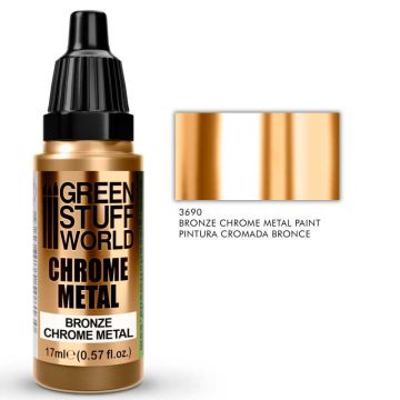 Акрилова фарба Green Stuff World Chrome Paints: Bronze (17ml)