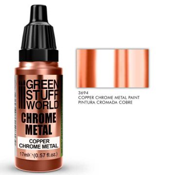 Акрилова фарба Green Stuff World Chrome Paints: Copper (17ml)