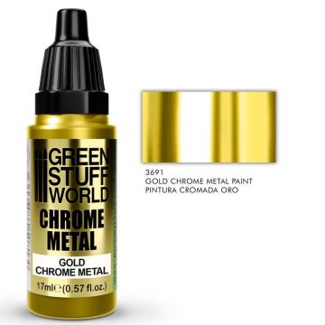 Акрилова фарба Green Stuff World Chrome Paints: Gold (17ml)