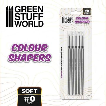 Набір інструментів Green Stuff World: Clay Shapers - Color Shapers Size 0 - White Soft