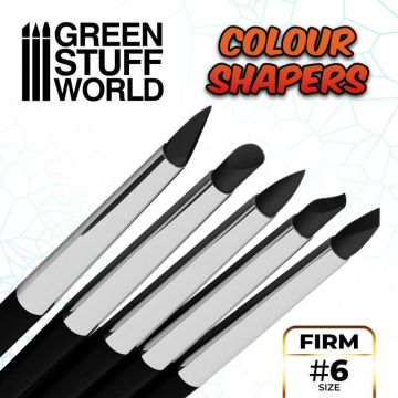 Набір інструментів Green Stuff World: Clay Shapers - Color Shapers SIZE 6 - Black Firm