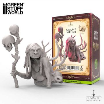 Мініатюра 1/10 Green Stuff World: Claymore Miniatures - Swamp Witch