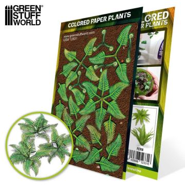 Декоративна рослина Green Stuff World: Colored Paper Plants - Fern