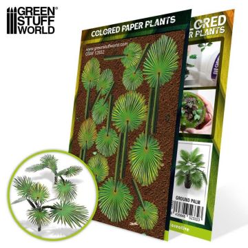 Декоративна рослина Green Stuff World: Colored Paper Plants - Ground Palm
