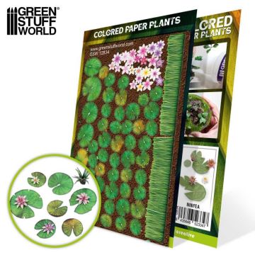 Декоративна рослина Green Stuff World: Colored Paper Plants - Lilly Pads