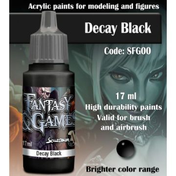 Акрилова фарба Scale 75: Fantasy & Games: Decay Black (17ml)