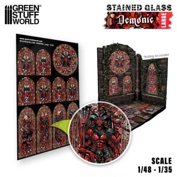 Вітражне скло Green Stuff World: Demonic Stained Glass - Large
