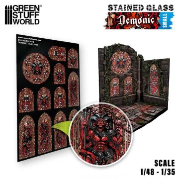 Вітражне скло Green Stuff World: Demonic Stained Glass - Small